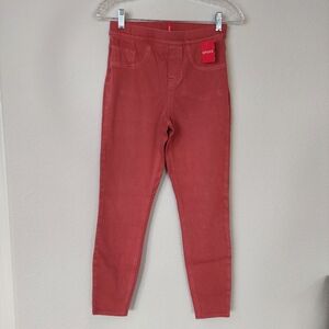 SPANX Jean-ish Ankle Leggings In Island Red Size Small NWT‎